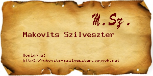 Makovits Szilveszter névjegykártya